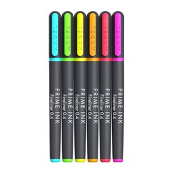 Adel - Adel Fineliner Prime Ink 6'lı Neon (1)