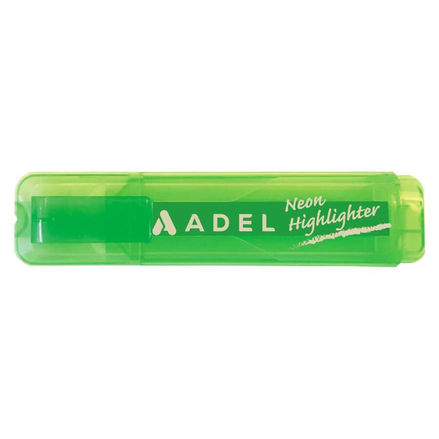 Adel Fosforlu Kalem Şeffaf Neon Yeşil
