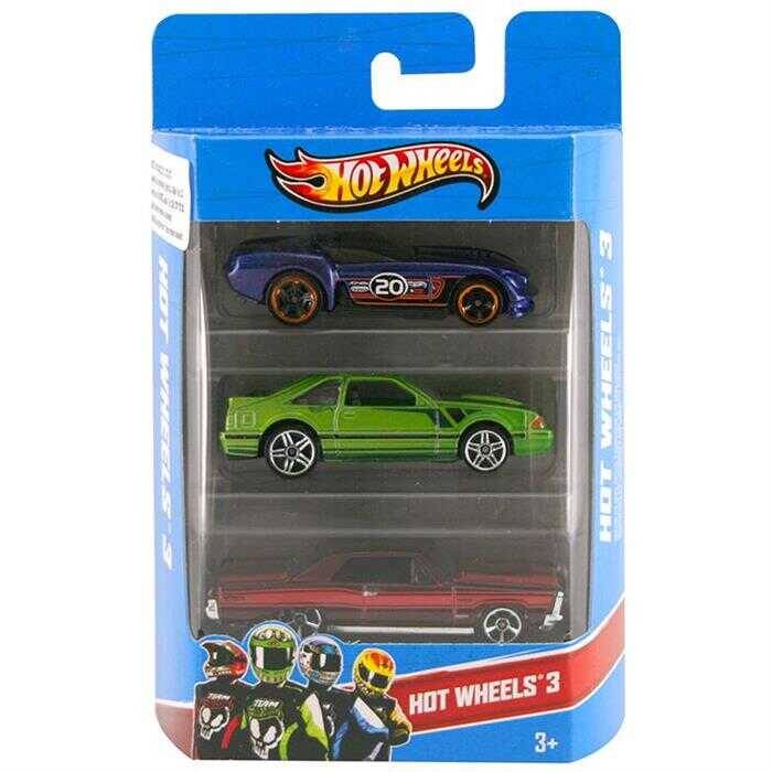 Mattel Hot Wheels Üçlü Araba Seti 1:64 Ölçekli K5904