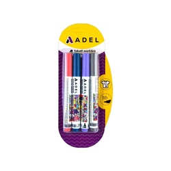 Adel - Adel Tekstil Markörü Pastel Renk 4'lü