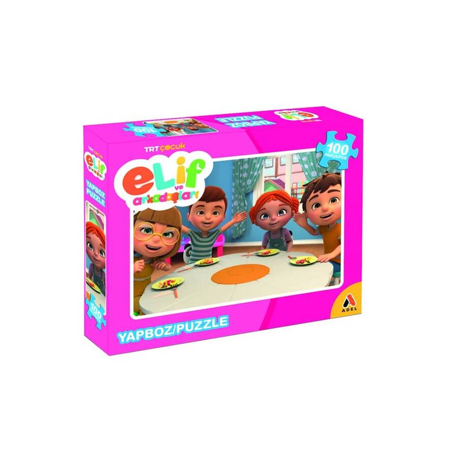 Adel Trt Çocuk Elif Ve Arkadaşları Puzzle 100'lü