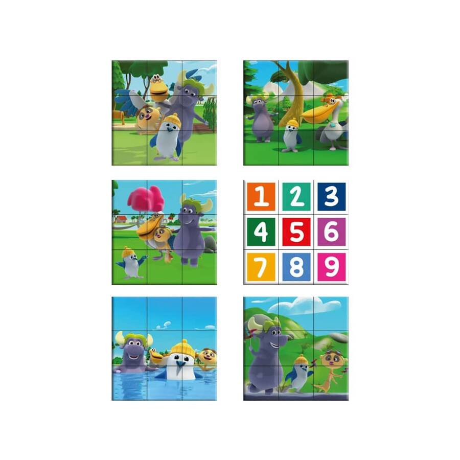 Adel Trt Çocuk Kaptan Pengu Küp Puzzle