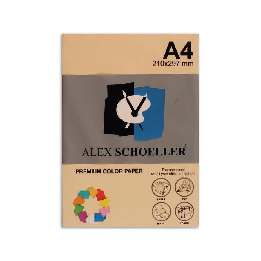 Alex Schoeller Fotokopi Kağıdı Renkli A4 500'lü 550 Somon