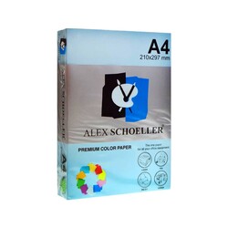 Alex Schoeller - Alex Schoeller Fotokopi Kağıdı Renkli A4 500'lü Mavi