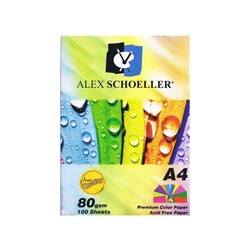 Alex Schoeller - Alex Schoeller Karışık 100'lü A4 Fotokopi Kağıdı