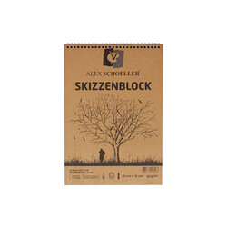 Alex Schoeller - Alex Schoeller Kraft Spiralli 25x35 cm Blok 30'lu