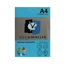 Alex Schoeller - Alex Schoeller Renkli Fotokopi Kağıtları A4 500'lü 620 Mavi