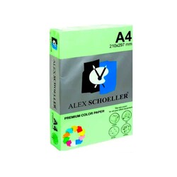 Alex Schoeller - Alex Schoeller Fotokopi Kağıdı Renkli A4 500'lü 630 Yeşil
