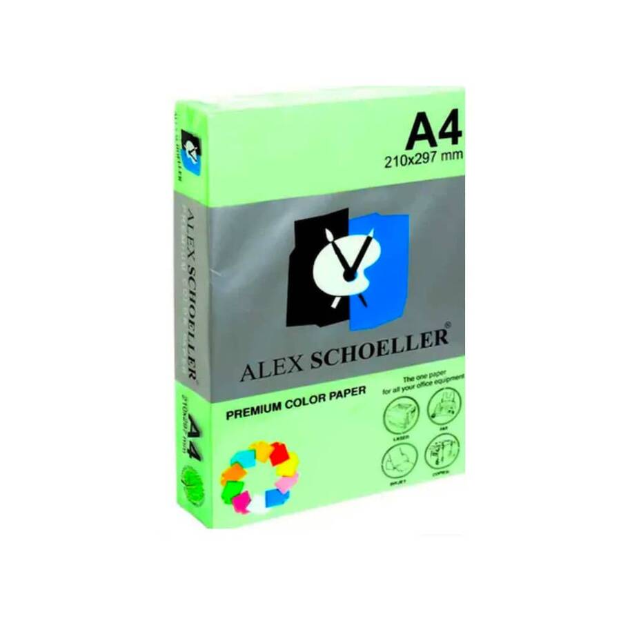 Alex Schoeller Fotokopi Kağıdı Renkli A4 500'lü 630 Koyu Yeşil