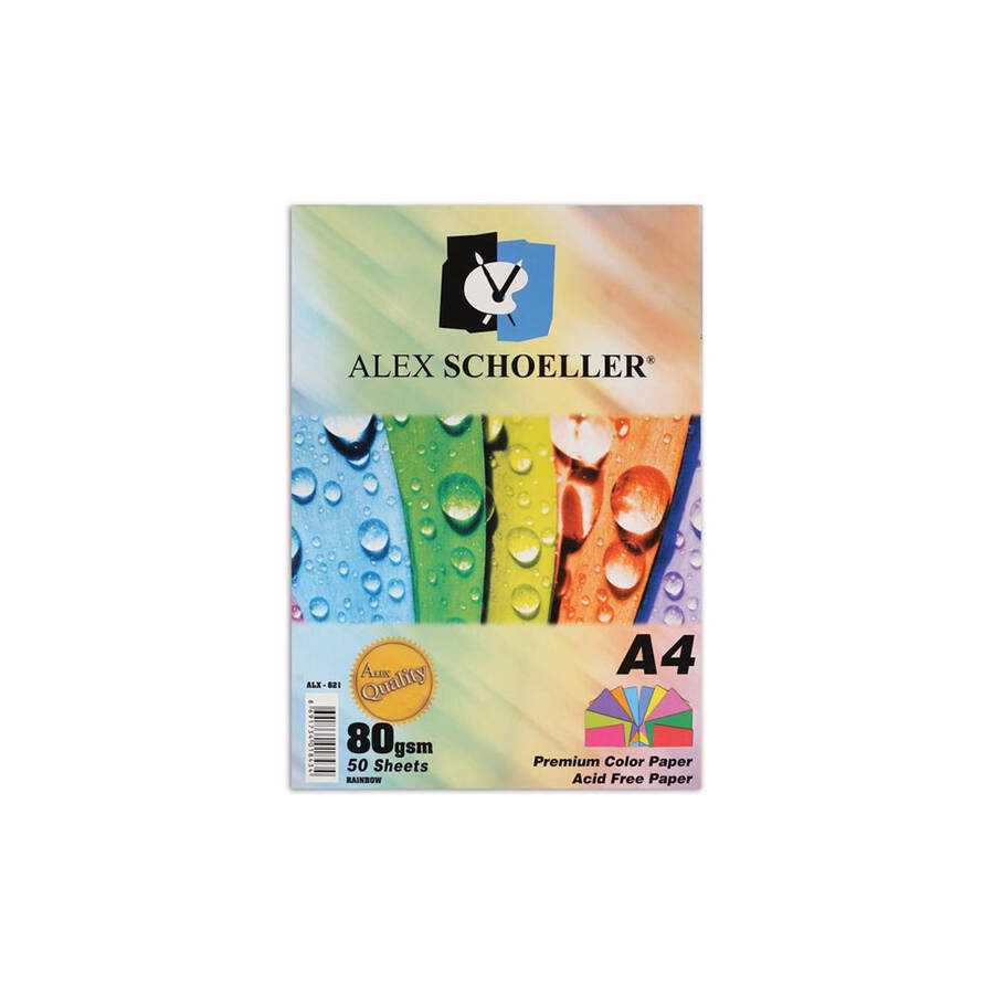 Alex Schoeller Renkli Fotokopi Kağıtları A4 50'li 621