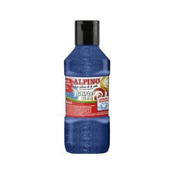 Alpino Glitter Suluboya Simli 250 ml Mavi - Thumbnail