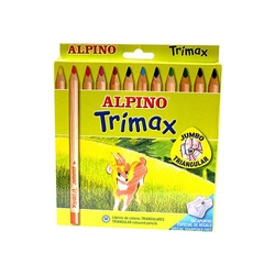 Alpino - Alpino Trimax Jumbo Kuru Boya 12'li