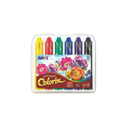 Amos Colorix Pastel Boya Aquarell 6 Renk Plastik Kutu - Thumbnail