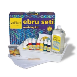 Artdeco - Artdeco 8 Renk Çantalı Ebru Başlangıç Seti