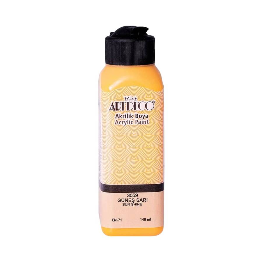 Artdeco Akrilik Boya 140 ml Güneş Sarı