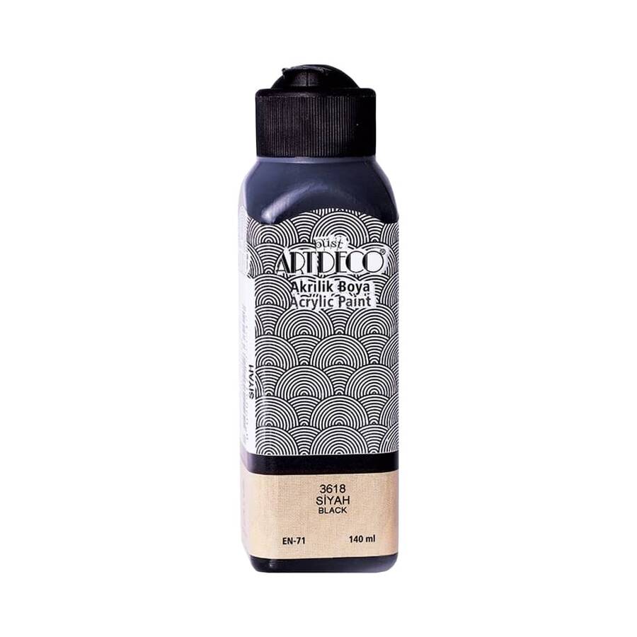 Artdeco Akrilik Boya 140 ml Siyah