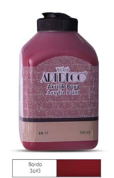 Artdeco Akrilik Boya 500ml Bordo