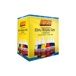 Artdeco - Artdeco Ebru Boyası Seti 6 Temel Renk