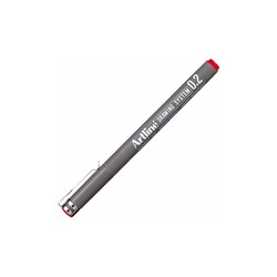 Artline 232 Çizim Kalemi Drawing System 0.2 mm Kırmızı - Thumbnail