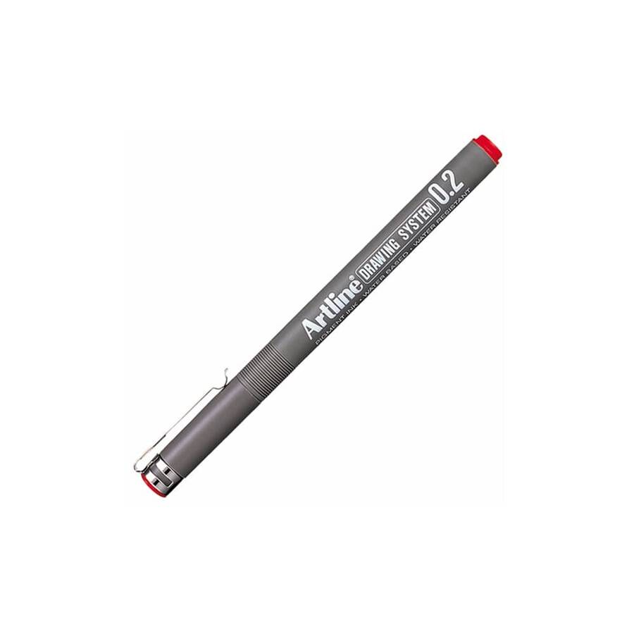Artline 232 Çizim Kalemi Drawing System 0.2 mm Kırmızı