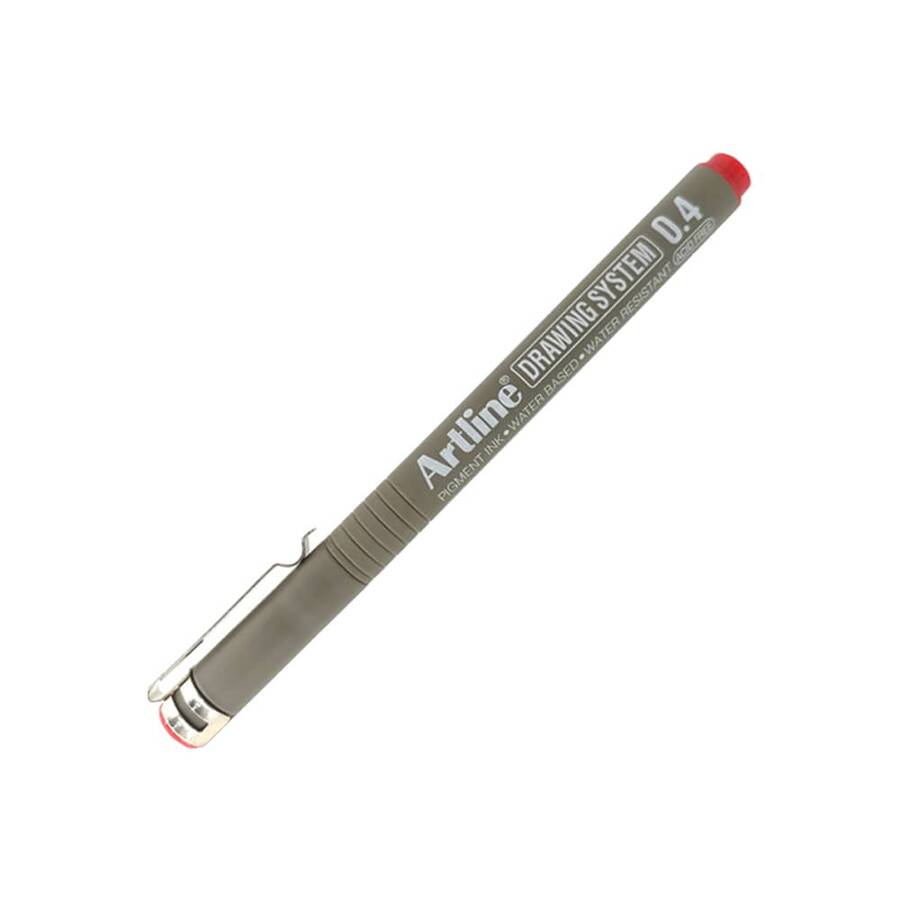 Artline 234 Çizim Kalemi Drawing System 0.4 mm Kırmızı