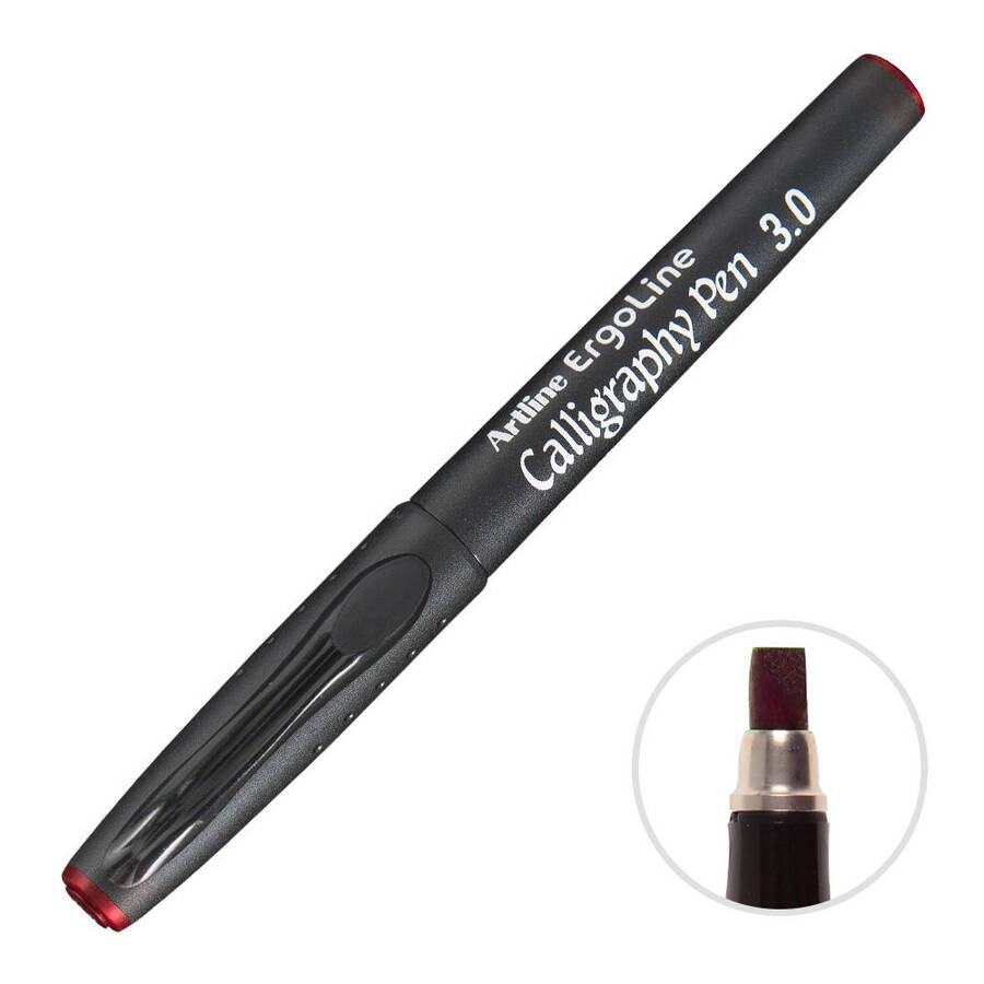 Artline 243 Kaligrafi Kalemi 3.0 mm Kırmızı