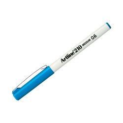Artline - Artline Yazı Kalemi Keçe Uçlu 0.6 mm Gök Mavisi