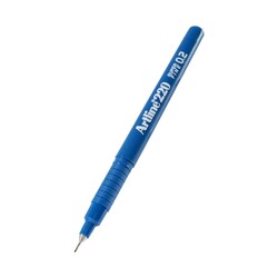Artline - Artline Yazı Kalemi Super Fine İnce Keçe Uçlu 0.2 mm Royal Mavi (1)