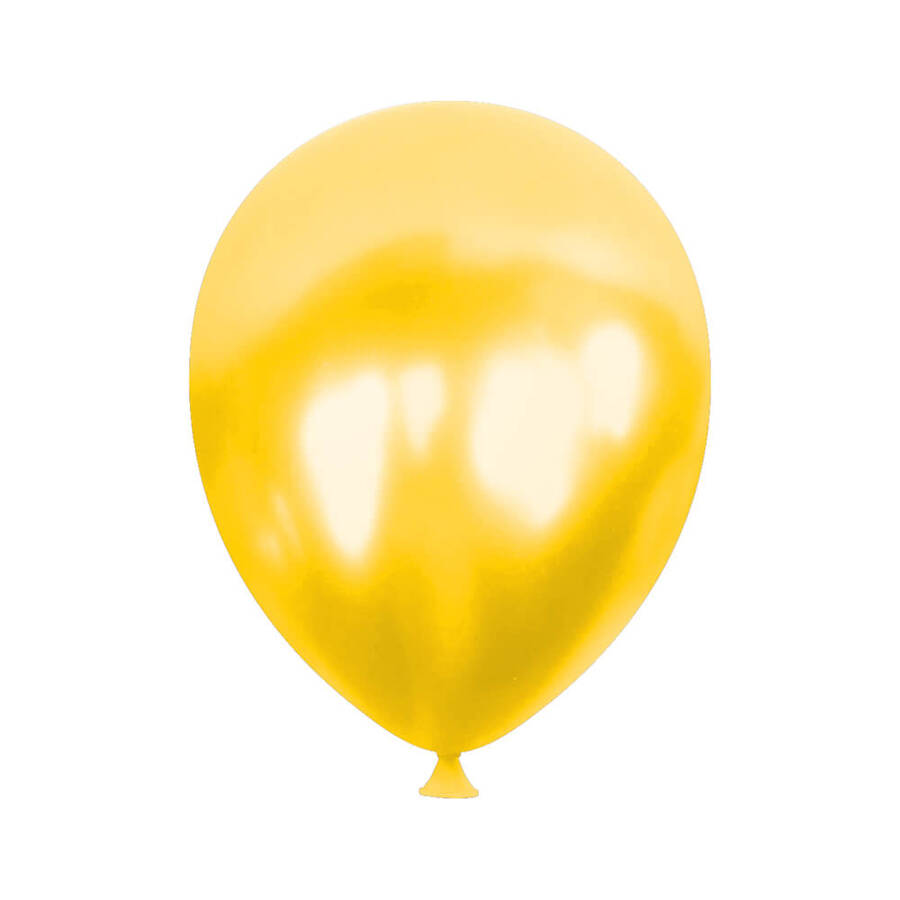Balon Metalik Sarı 100'lü