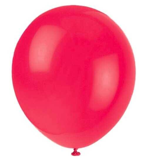 Balon Tek Renk 100'lü Kırmızı 0015 KIR