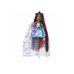 Barbie - Barbie Extra Fancy Mor Kostümlü Bebek (1)