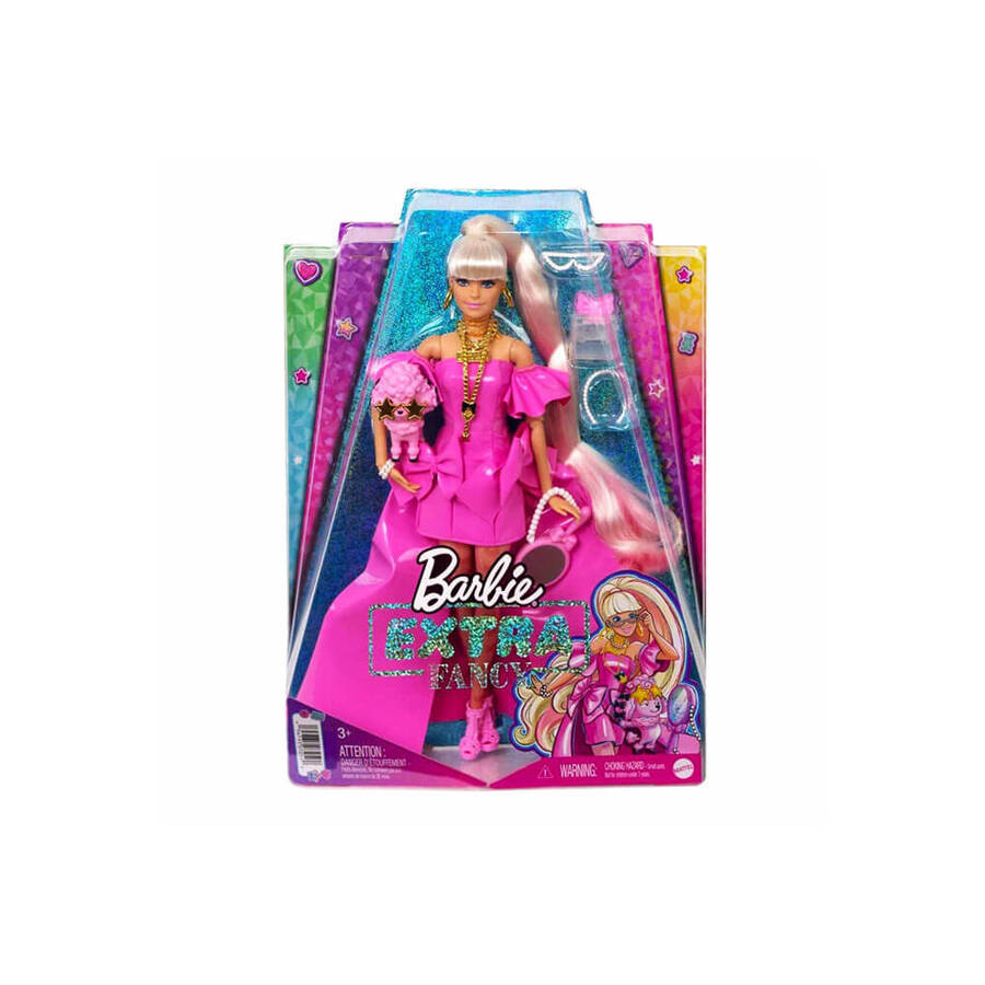 Barbie Extra Fancy Pembe Kostümlü Bebek