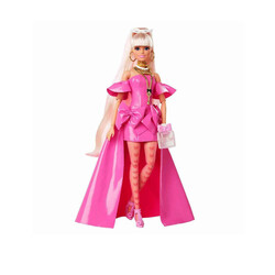 Barbie Extra Fancy Pembe Kostümlü Bebek - Thumbnail