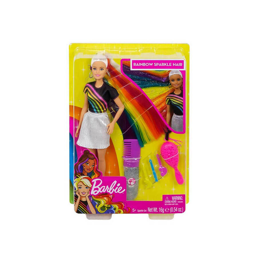 Barbie Gökkuşağı Renkli Saçlar