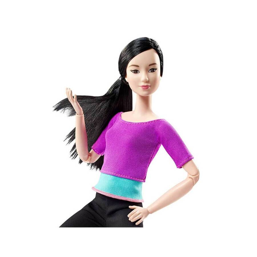 Barbie Sonsuz Hareket Bebeği Siyah Saç