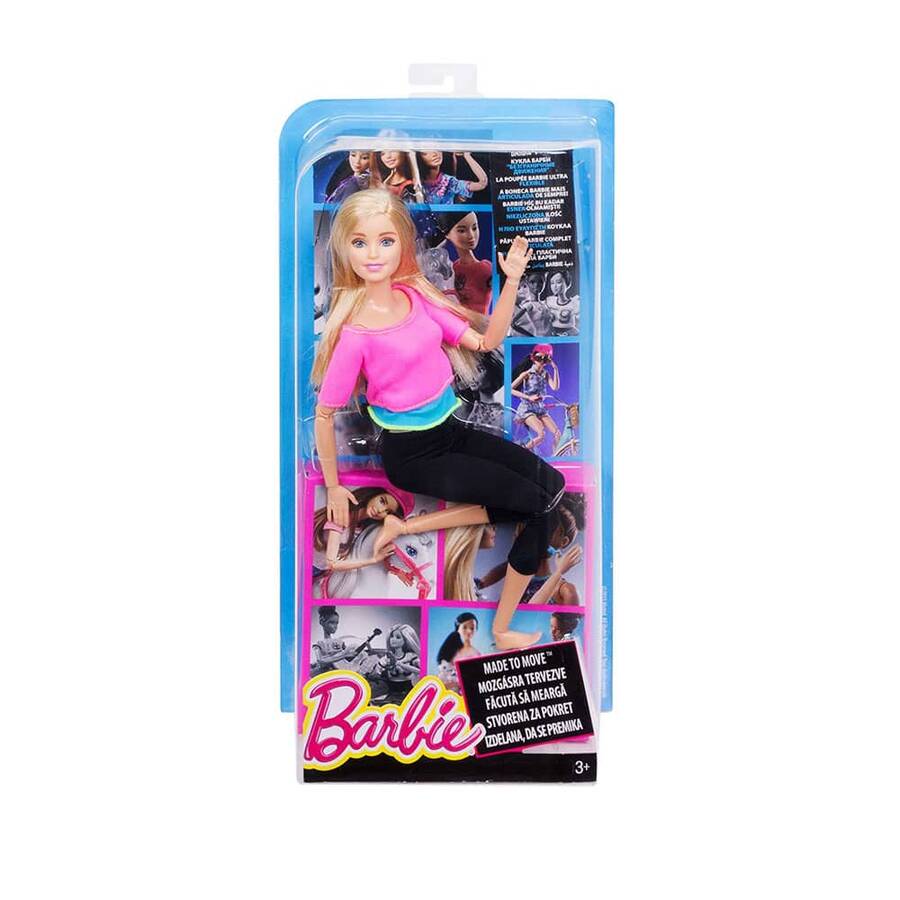 Barbie Sonsuz Hareket Bebeği Siyah Tayt