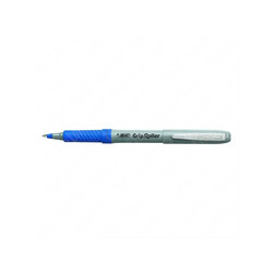 Bic - Bic 3 Grip Tükenmez Kalem Metal Gövde Mavi 