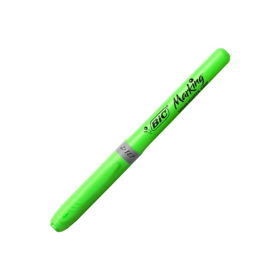 Bic Brite Liner Grip Kalem Tipi Fosforlu Kalem Yeşil
