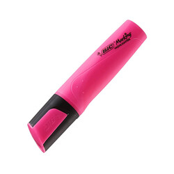 Bic - Bic Fosforlu Kalem Flat Highlighter Pembe