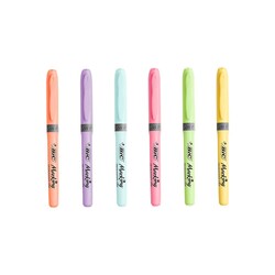 Bic Grip Fosforlu Kalem Pastel 6'lı Set - Thumbnail