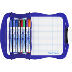 Bic - Bic Mini Çocuk Beyaz Tahta Seti 21x31cm + 8 Adet Kalem +Silgi