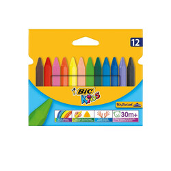 Bic Plastidecor Pastel Boya Üçgen Gövde Silinebilir 12'li - Thumbnail