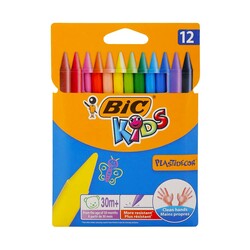 Bic - Bic Plastidecor Silinebilir Pastel Boya 12'li