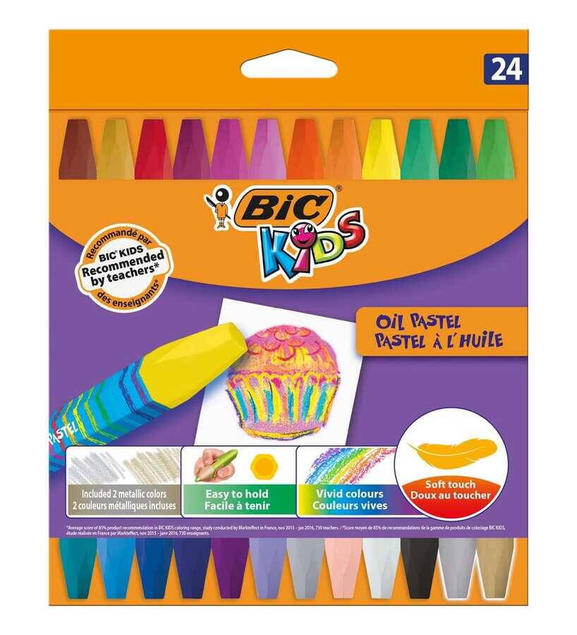 Bic Yağlı Pastel Boya 24'lü