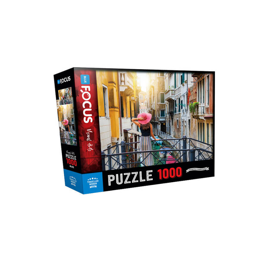 Bluefocus Puzzle Gezgin Kadın 1000 Parça