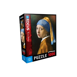 Bluefocus - Bluefocus Puzzle İnci Küpeli Kız 1000 Parça