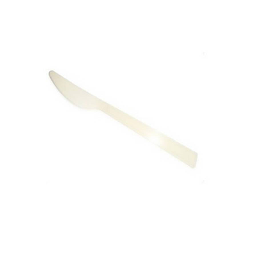 Burplas Plastik Bıçak Roll-Up Party Dreams Krem 25'li 