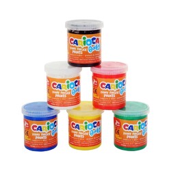 Carioca - Carioca Baby Parmak Boyası 6'lı 6x80 ml Süper Yıkanabilir