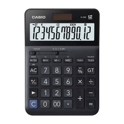 Casio - Casio D-120F Hesap Makinesi 12 Hane Pilli ve Güneş Enerjili