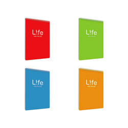 Çınar Defter - Çınar Defter Bloknot A4 Life Spiralli Pp Kapak 100 Yaprak Kareli